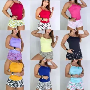 PIJAMAS SHORT PIEL DURAZNO X12