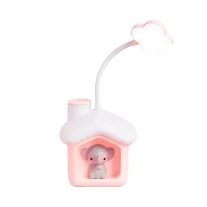 Lampara Casa Elefante Recargable Escrito