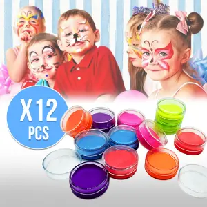 Pinta Caritas Color Neón X12 PC02-JJS