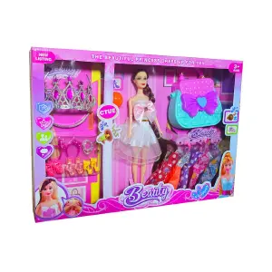 Muñeca Vestidos Bolso Accesorios Princes