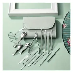 KIT MANICURE CON ESTUCHE SET X 16
