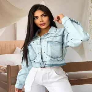 CHAQUETA DE JEAN CROPOVER