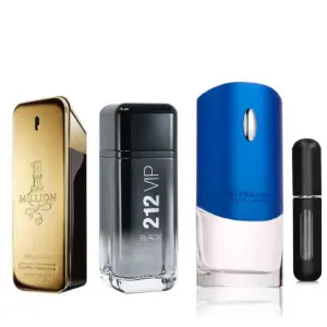KIT(one m+vip black+blue label+perfumero