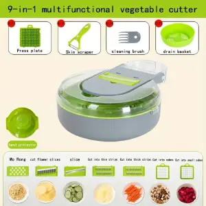 Picador Contador de vegetal Multi 9 en 1