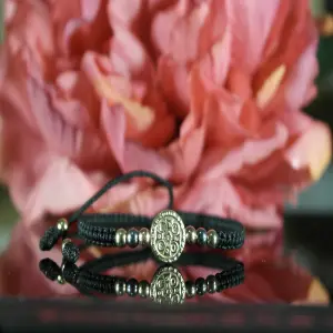 Pulsera Tejida San Benito 3 Oros Senci
