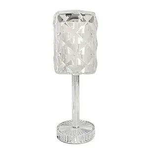 Lampara Mesa Bluetooth Efecto Cristal