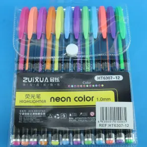 Lapicero colores fluorescentes x 12