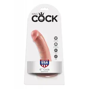 Masturbador  King Cock 6" Piel OCK  😈