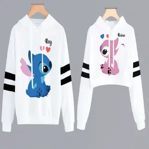 Buzos,Hoodies Pareja stich y angel