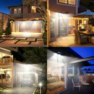 Lampara Led Solar Iluminación Jardín