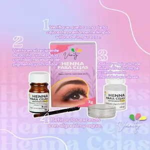 HENNA PARA CEJAS SEMI PERMANENTE