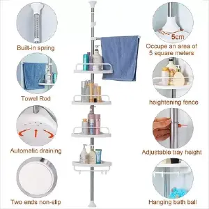 Organizador Esquinero Para Baño Ducha Aj