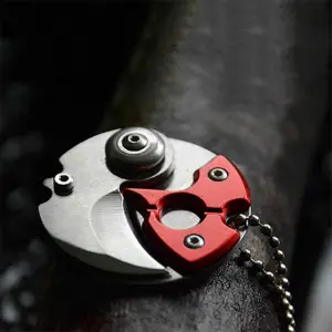 Mini Llavero Navaja Circular Plegable