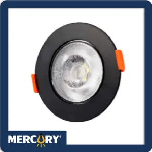 BALA LED 5W NEGRA REDONDA LUZ BLANCA