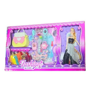 Muñeca Vestido Elegante Accesorios