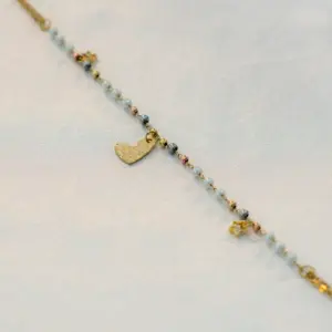 TOBILLERA DE CORAZON CON MURANO