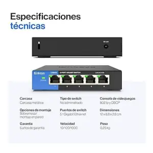 Switch Gigabit 5 P LGS108 Linksys