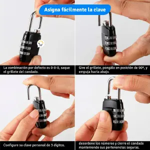 Tope Puerta S01 + Mini Candado 8088A
