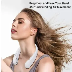 Mini ventilador de cuello colgante portá