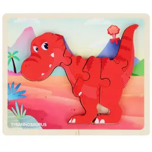 Rompecabezas Madera Dinosaurio Juego Did