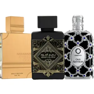PERFUMES AMBEROUD+OUDFORGLORY+OUDSAFFRON