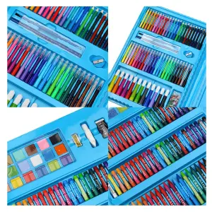 Set De Arte Colorear Con Maleta 208 Piez