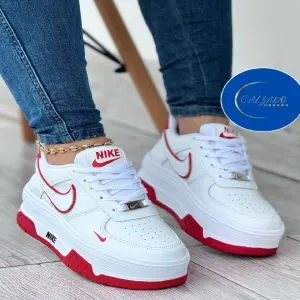 Nike Para Dama Blanco Blanco Rojo Bh
