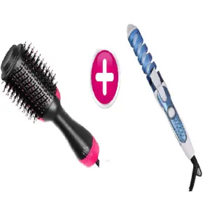 Combo cepillo secador mas rizador ondula