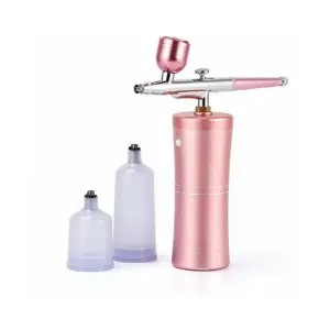 Aerógrafo Portátil Mini Compresor Rosa