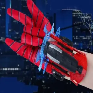 mano hombre araña telaraña juguete