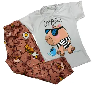 Pijama Capibara Niño: ¡Dulces Sueños con tu Animal Favorito! - Pijama Capibara Niño