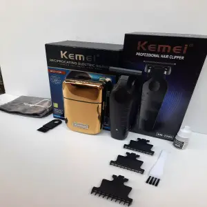 Combo patillera Kmei 2299 + Shaver TX1