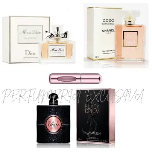 Coco Chanel, Miss Dior, Black Opium+perf