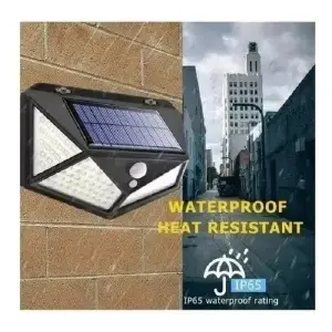 Lampara Solar De Pared Luz Blanca