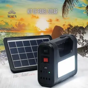 Kit Panel Solar 3 Bombillas Sin Radio