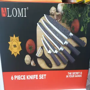Set cuchillos acero inoxidable alomi