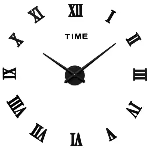 RELOJ DE PARED 3D 100CMX100CM 019 NEGRO