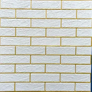 Panel Adhesivo ladrillo oro x 5 unidades