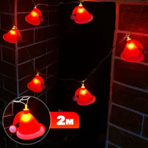 Guirnalda Luces 2m Gorro Navideño S4046