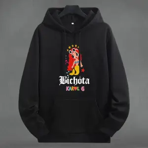 Buzo, Buso Hoodie KAROL G NEGRO