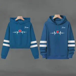 Buso Buzo, Hoodie CORAZON AZUL PETROLEO