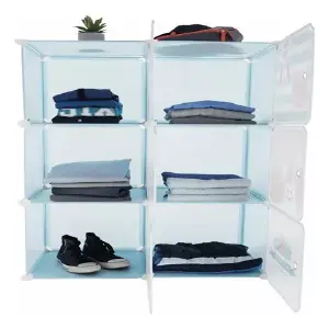 CLOSET DE ROPA NIÑOS X 6 COMPARTIMIENTOS