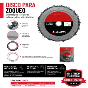 Disco Desbrozadora Cadena de Motosierra