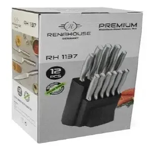 Set Cuchillos En Acero Inoxidable 12 Pi