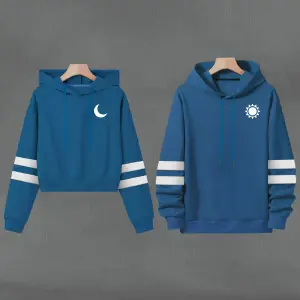 Buso Buzo, Hoodie LUNA&SOL AZUL PETROLEO