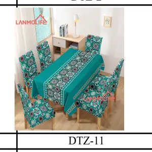 MANTEL CON CUBRE SILLAS