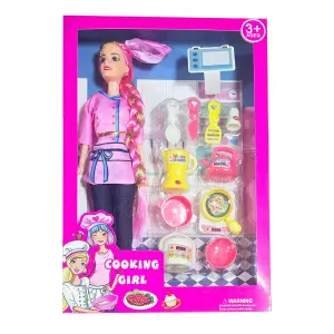 Muñeca Vestido Chef Utencilios Juguete