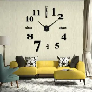 Reloj 3D ingles número 7 Grande 1 metro