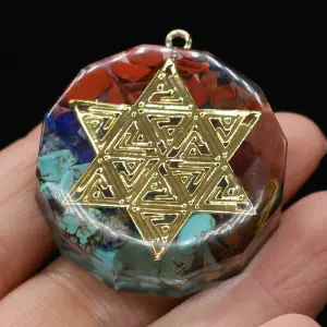 Collar Orgonita 7 Chakras Cuarzo Natural