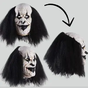 Mascara Payaso Pelo Negro
